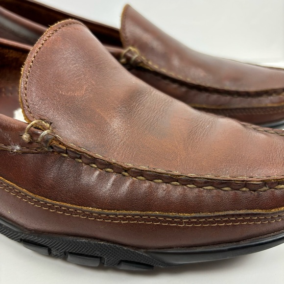 Allen Edmonds Shoes Men Size 9.5D Brown Boulder Venetian Driving Loafer - Picture 3 of 11